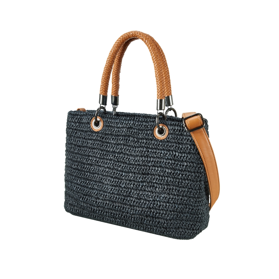 SEABREEZE TOTE RAFFIABAST BLACK